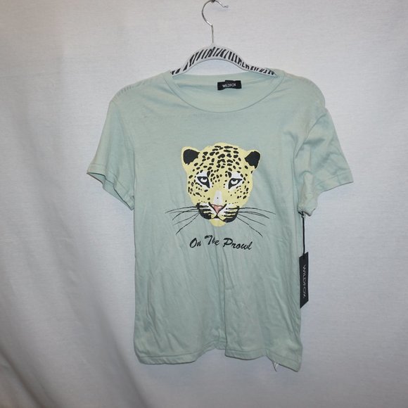 NWT Wildfox Cheetah On The Prowl Graphic Tee - Picture 2 of 4